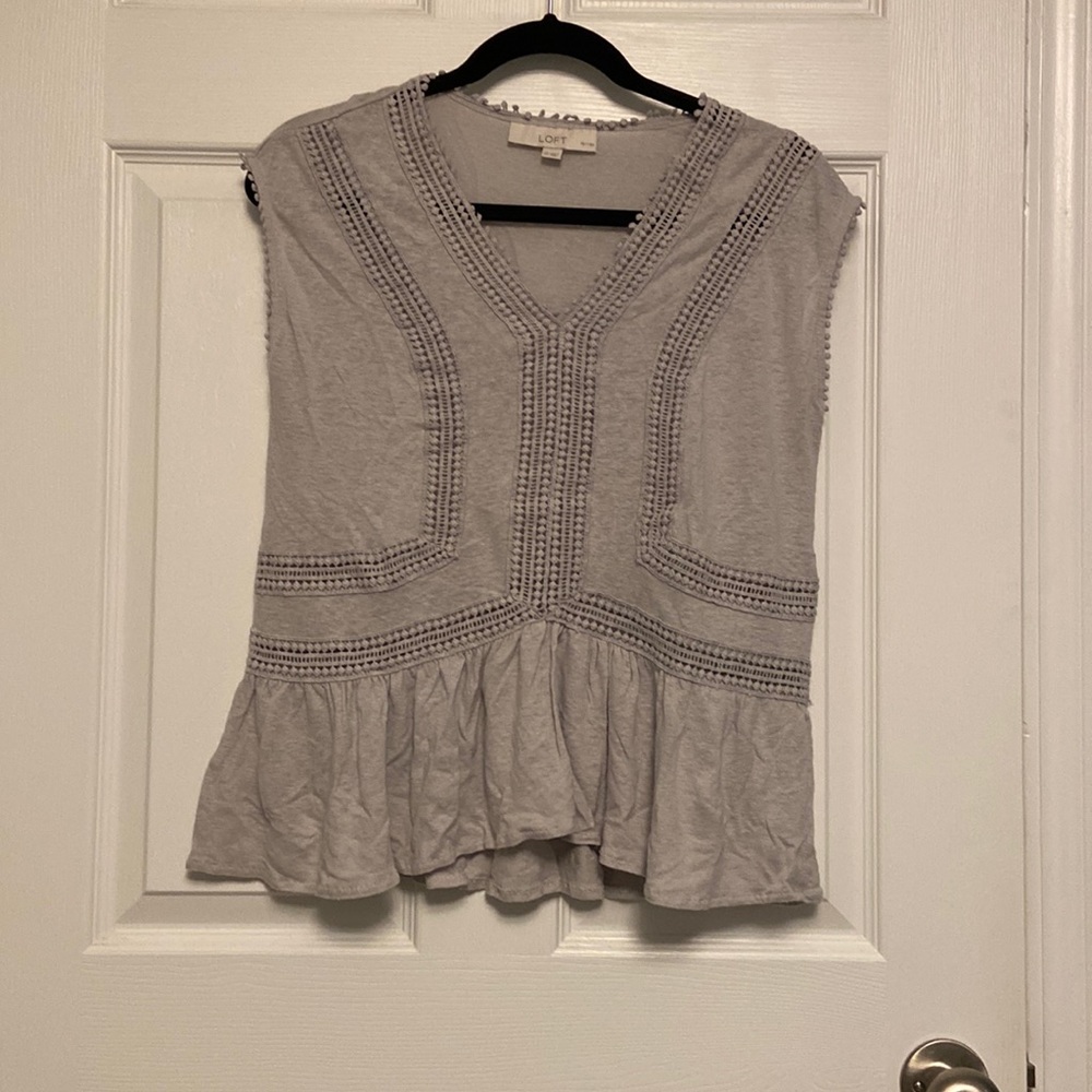 Loft top shirt boho small petite sp